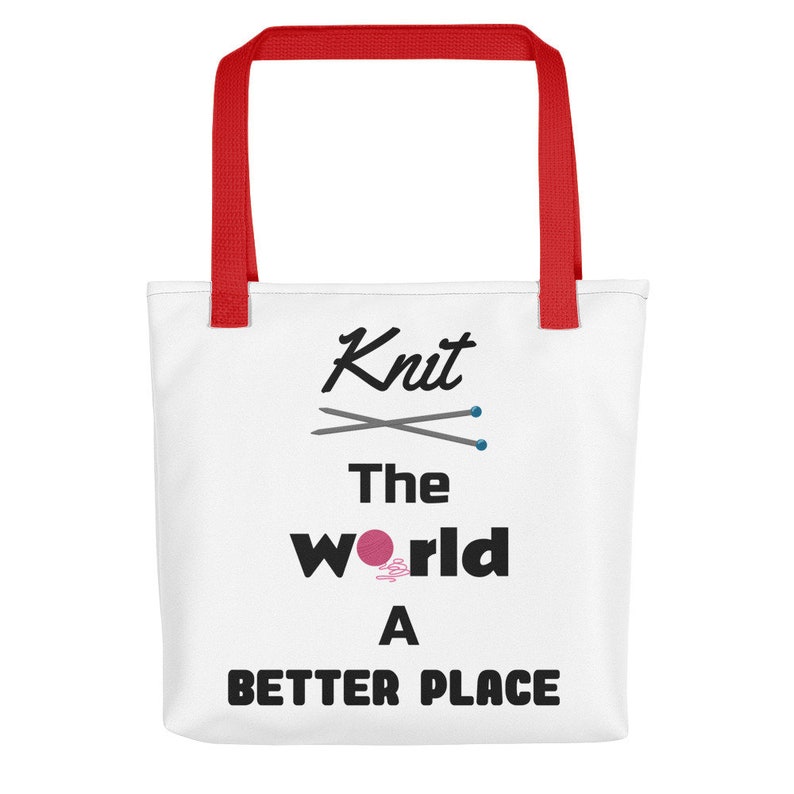 Knitters Gift From Son Gift For Crochet Lovers Mothers Day Gift From Daughter Mom Birthday Present Knitters Bag Knitting Tote Bag