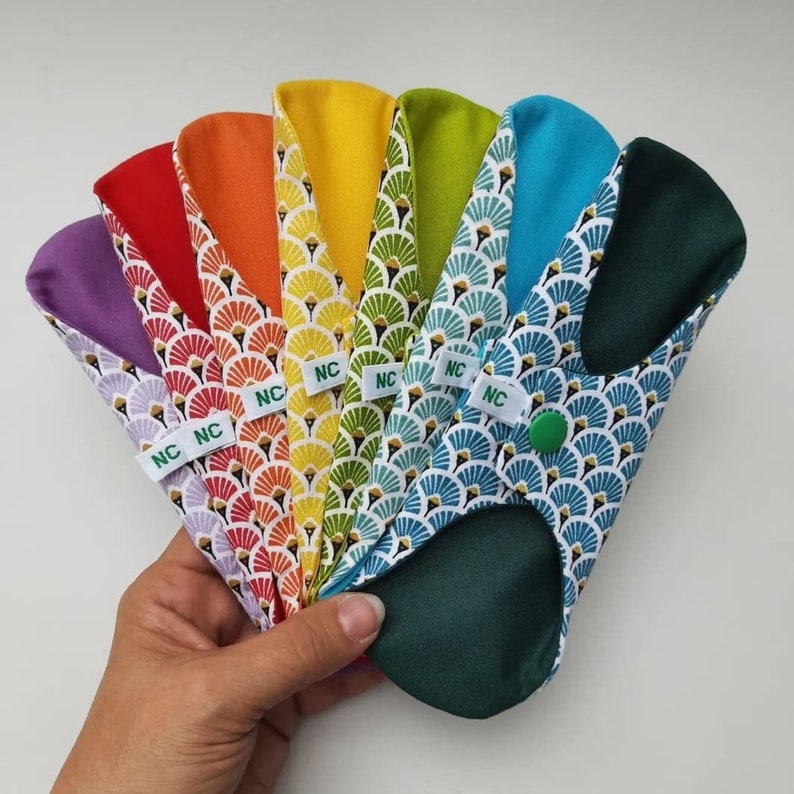Tvättbara och återanvändbara bindor. För menstruationer eller urininkontinens. bild 8