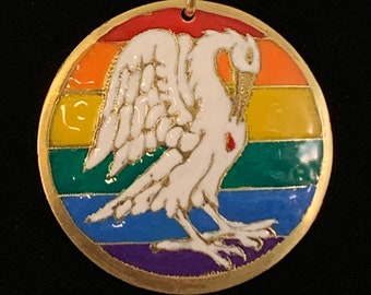SCA Pelican in its Piety Standing Rainbow Pride