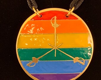 SCA MoD Master of Defense Medallion Rainbow Pride Large