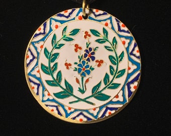 SCA Ottoman Laurel Medallion floral