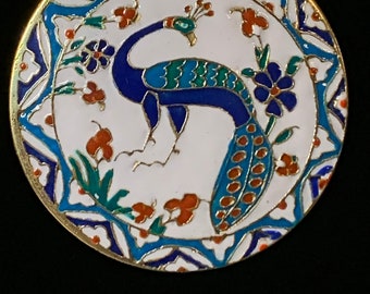 SCA Ottoman pendant medallion Peacock