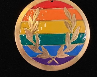 SCA Laurel Medallion #1 Rainbow Pride