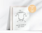 Funny New Baby Card Printable, New Parent Instruction Manual, Sarcastic Baby Shower Card, Congratulations Digital Download, DIY Card