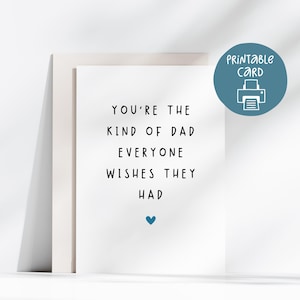 Meilleur papa fête des pères, carte papa de sa fille, carte imprimable fête des pères, carte 5 x 7 avec enveloppe imprimable, carte fête des pères pour papa