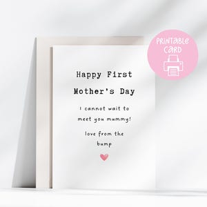 Cartão de Dia das Mães da Bump – Cartão de Dia das Mães Grávidas, Cartão de Dia das Mães da Bump Sincero – Em Breve Ser Nova Mamãe – Cartão de Mamãe da Bump