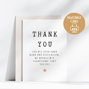Carte de travailleur acharné, Merci pour votre travail acharné, Meilleure appréciation de l'équipe de travail, Merci à un collègue, Reconnaissance d'un employé