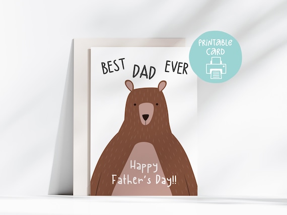 CUTPOPUP Orso Carte 3D - Biglietto Festa del Papà 3D, Biglietto Auguri Compleanno, Biglietti Papà Per Uomini, Ragazzo, Marito, Figlio Biglietto Festa della Mamma (Bear2) US8-SD187IT