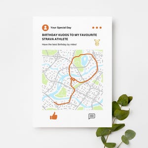 Funny Strava Birthday Card, 5x7 Card, Athlete Card, Triathlete, Cyclist ...