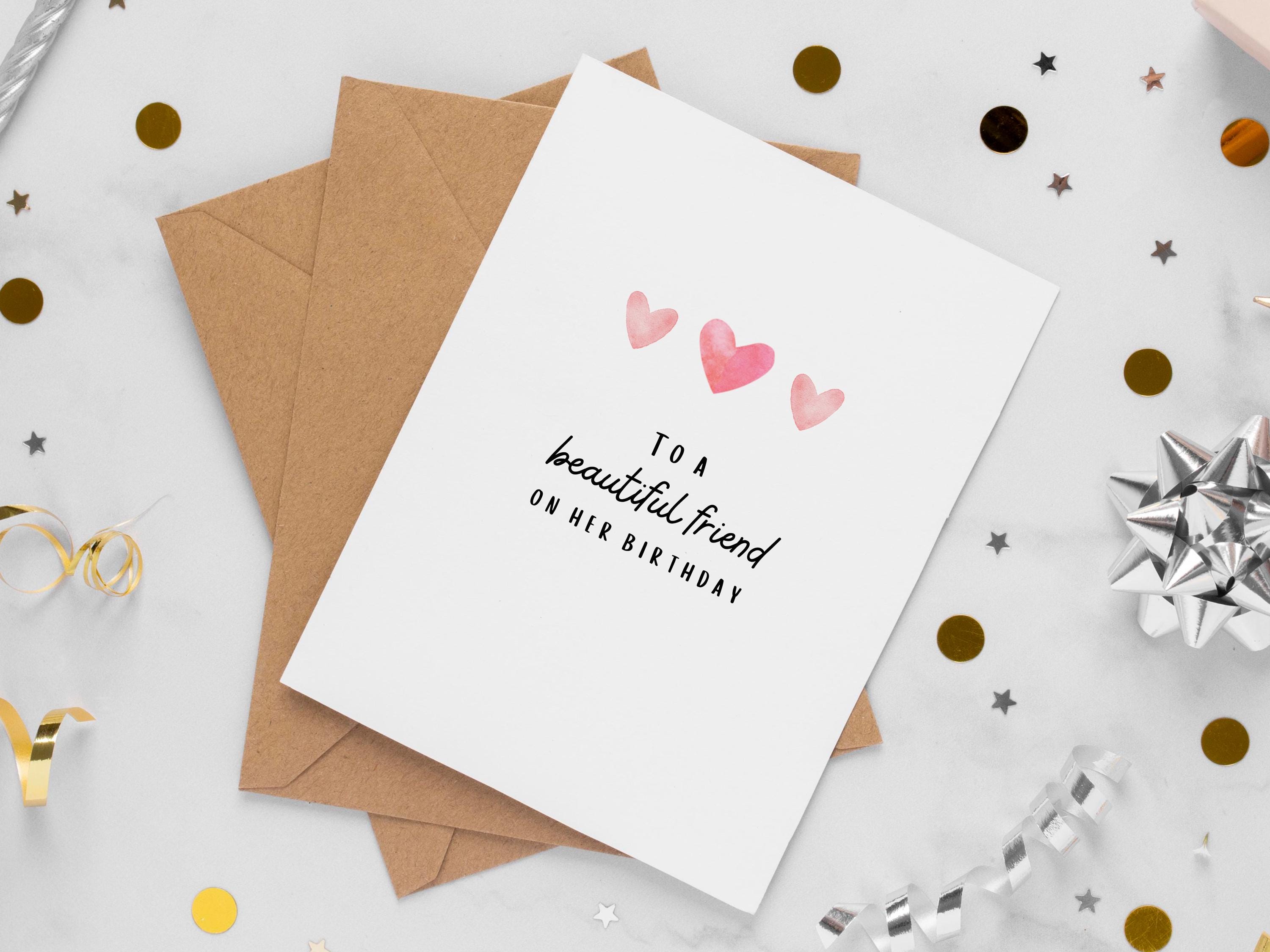 Cute Friend Printable Birthday Card, Friend Printable Card, 5x7 Card ...