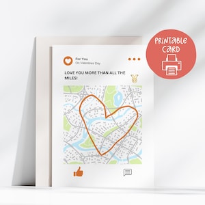 Grappige Strava-valentijnskaart, 5 x 7-kaart, atleetkaart, triatleet, wielrenner, training kunst, lopers valentijnskaart, sportief