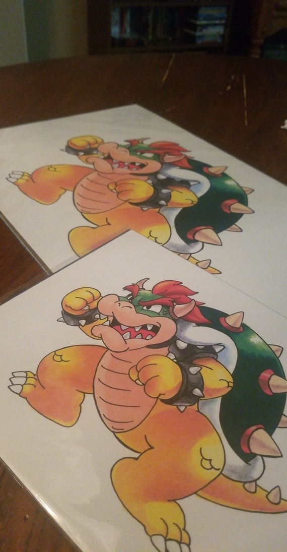 King Bowser dakimakura Etsy