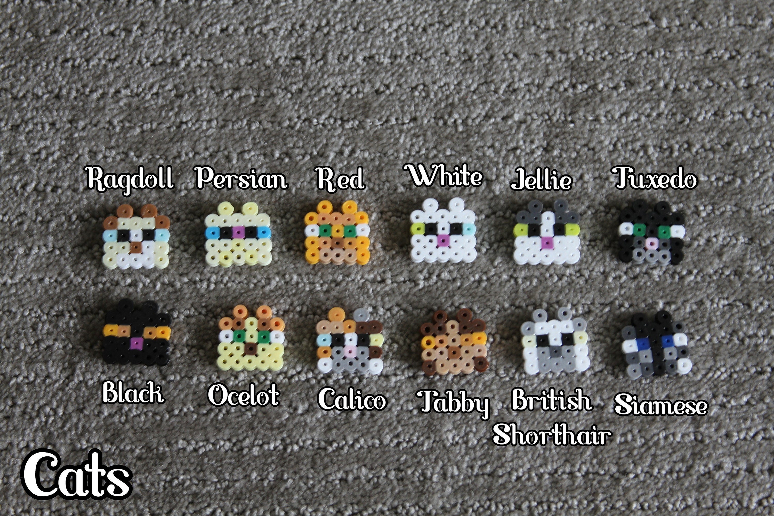 Minecraft Mobs Perler Beads Etsy