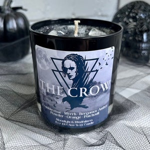 The Crow Soy Wax Crystal Candle, Crow Movie, Horror Lover Decor, Halloween Art, Brandon Lee, Spooky Season, Classic Film, Gothic, Nontoxic
