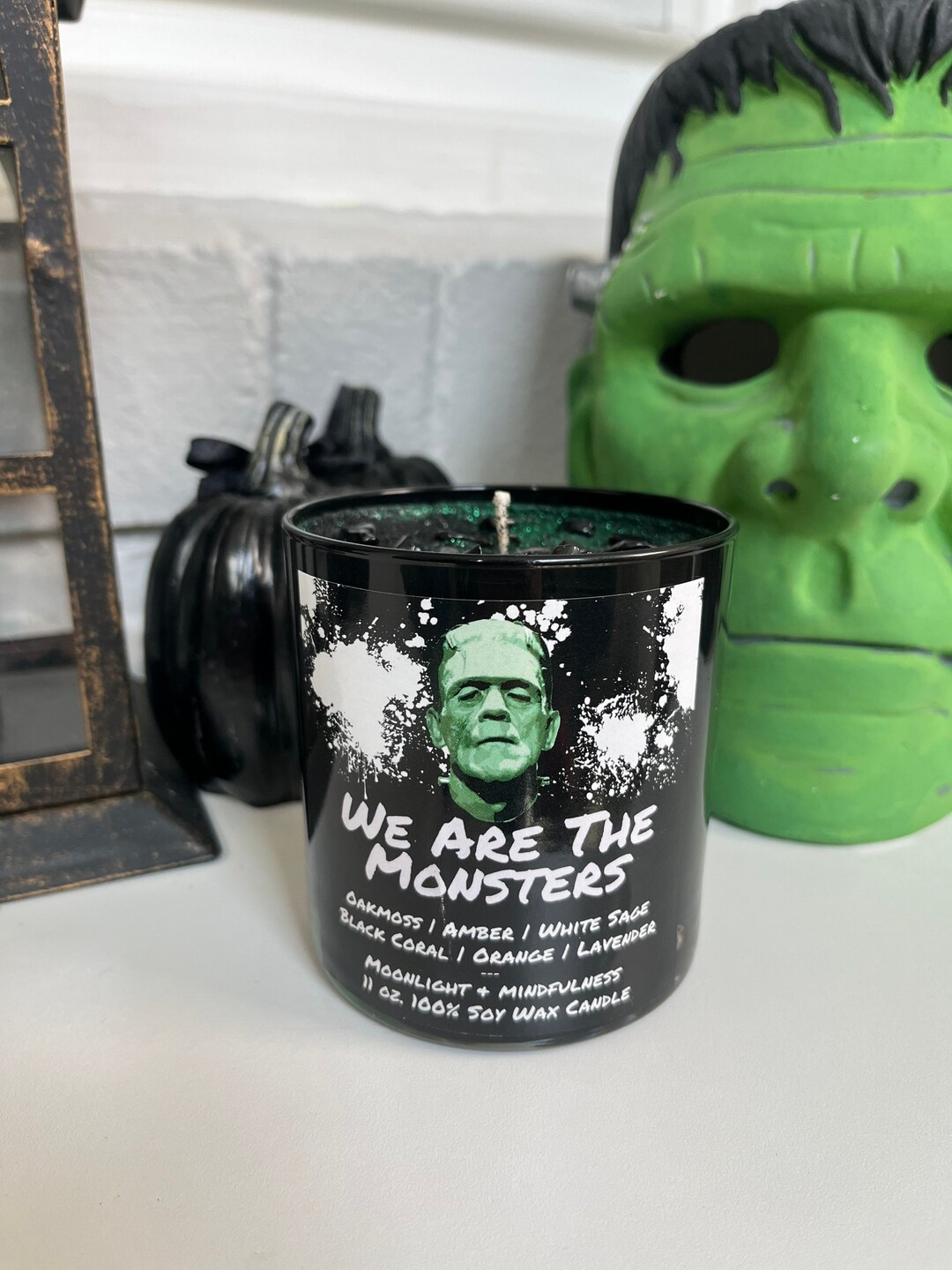 Frankenstein Soy Wax Crystal Candle, We Are the Monsters, Classic ...