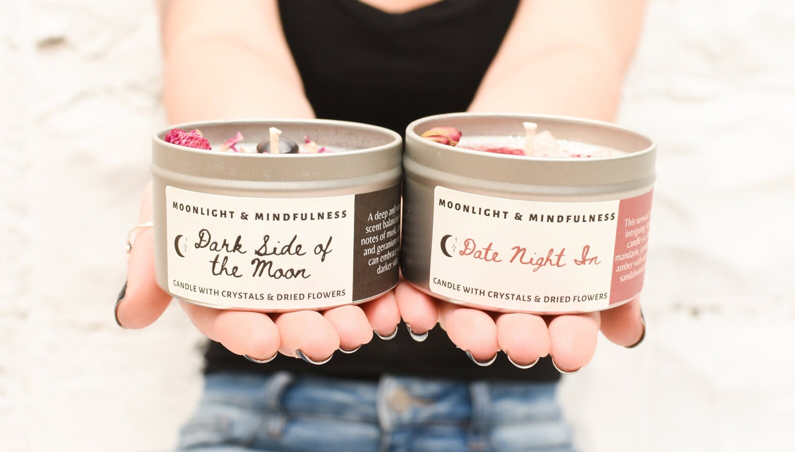 Stress Relief Candles Soy Wax Handpoured Candles Crystal Etsy