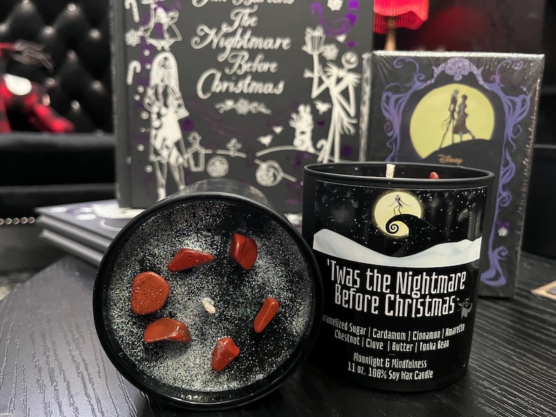 nightmare before christmas jack skellington holiday candle
