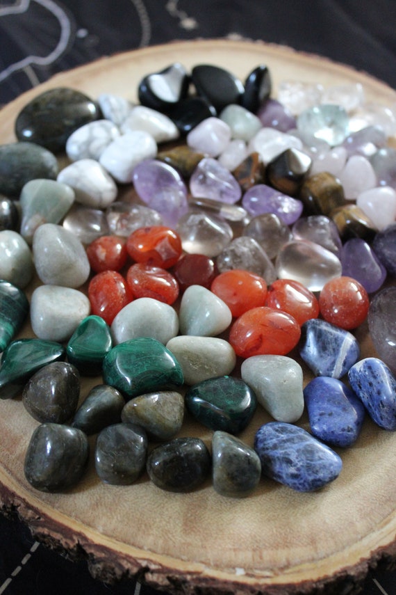 Mixed Bag of Small Crystals 5 Oz South African Excellent Assorted Tumbled 