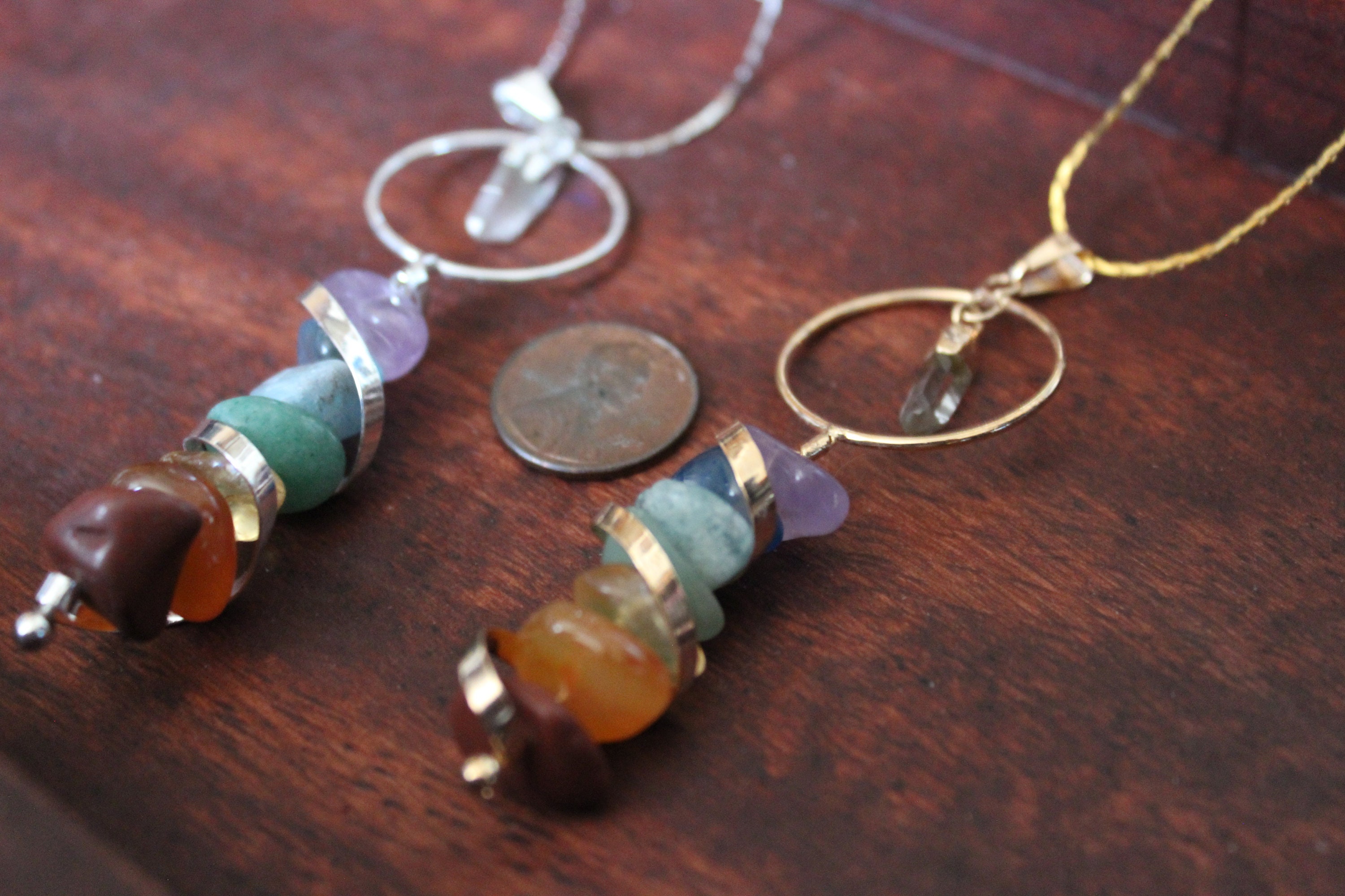 Chakra Necklace 7 Chakra Stones Crystal Healing Necklace | Etsy