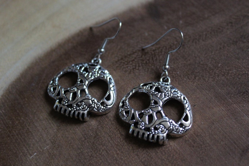 Gemstone Earrings Cat Skulls Halloween Party Halloween Earrings Halloween Gifts Fall Autumn Jewelry Fall Season Gifts Bats Pumpkin