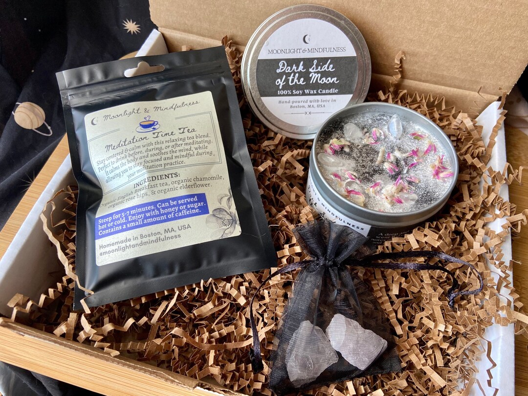 Candle and Tea Gift Set, Customizable, Soy Wax, Organic Tea, Iced