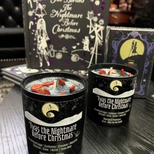 nightmare before christmas jack skellington holiday candle