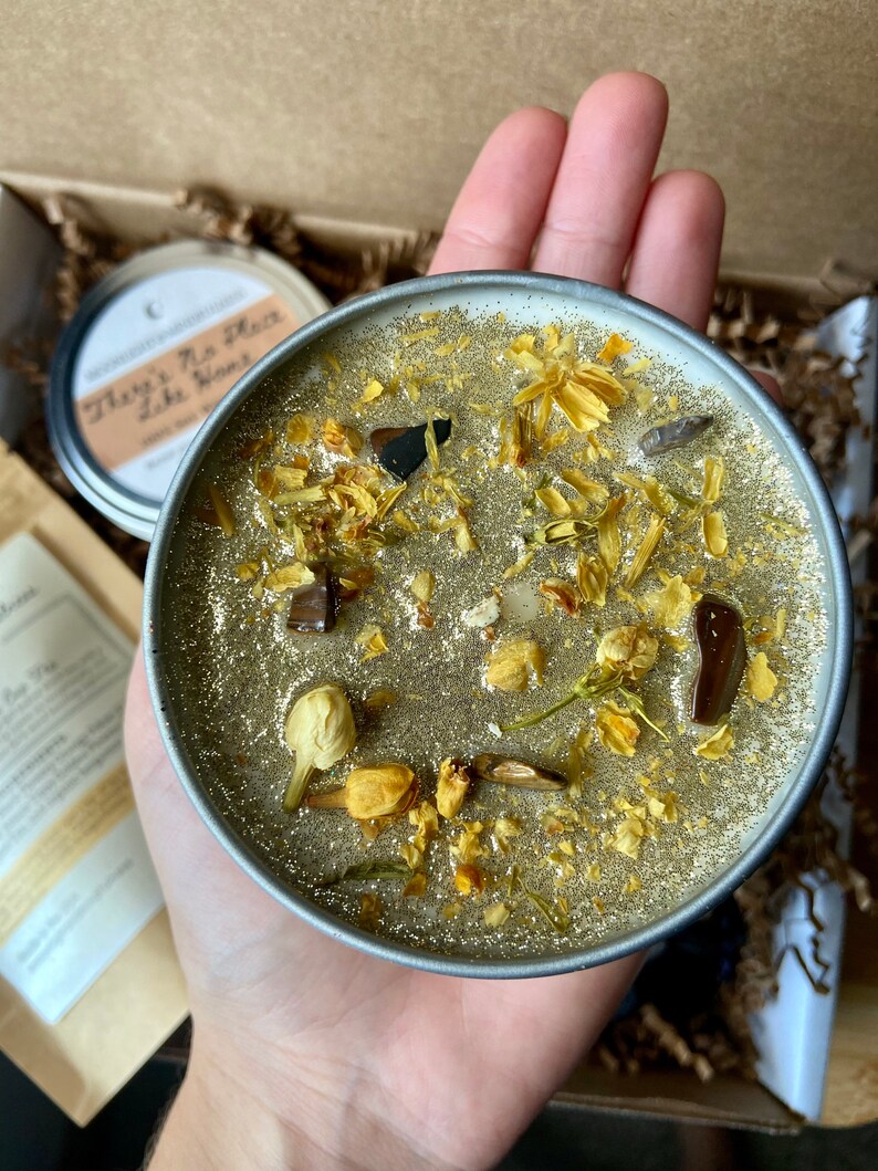 Candle and Tea Gift Set Customizable Soy Wax Organic Tea Etsy