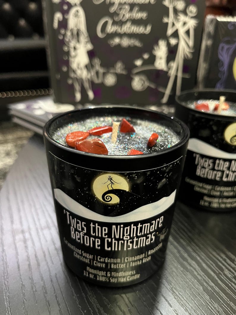 nightmare before christmas jack skellington holiday candle