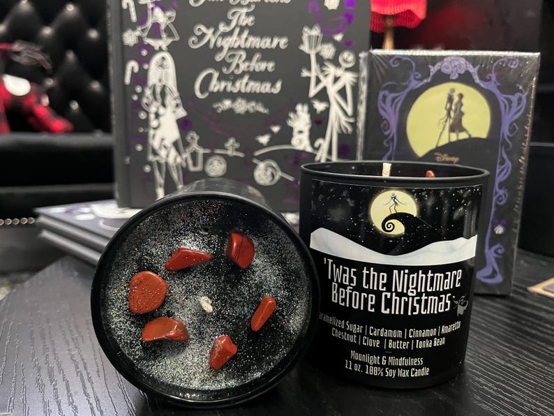 nightmare before christmas jack skellington holiday candle