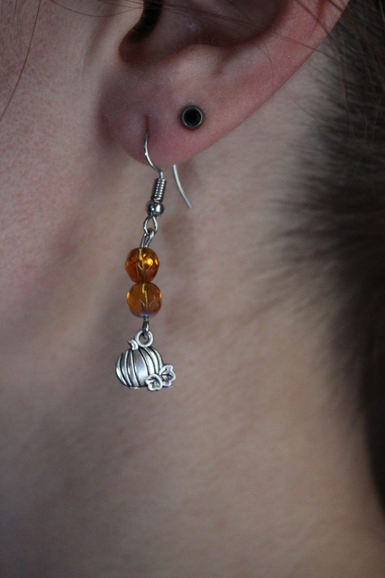 Gemstone Earrings Cat Skulls Halloween Party Halloween Earrings Halloween Gifts Fall Autumn Jewelry Fall Season Gifts Bats Pumpkin
