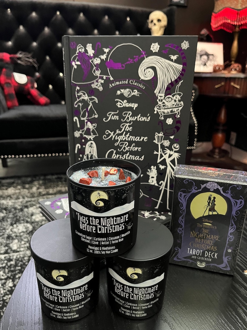 nightmare before christmas jack skellington holiday candle