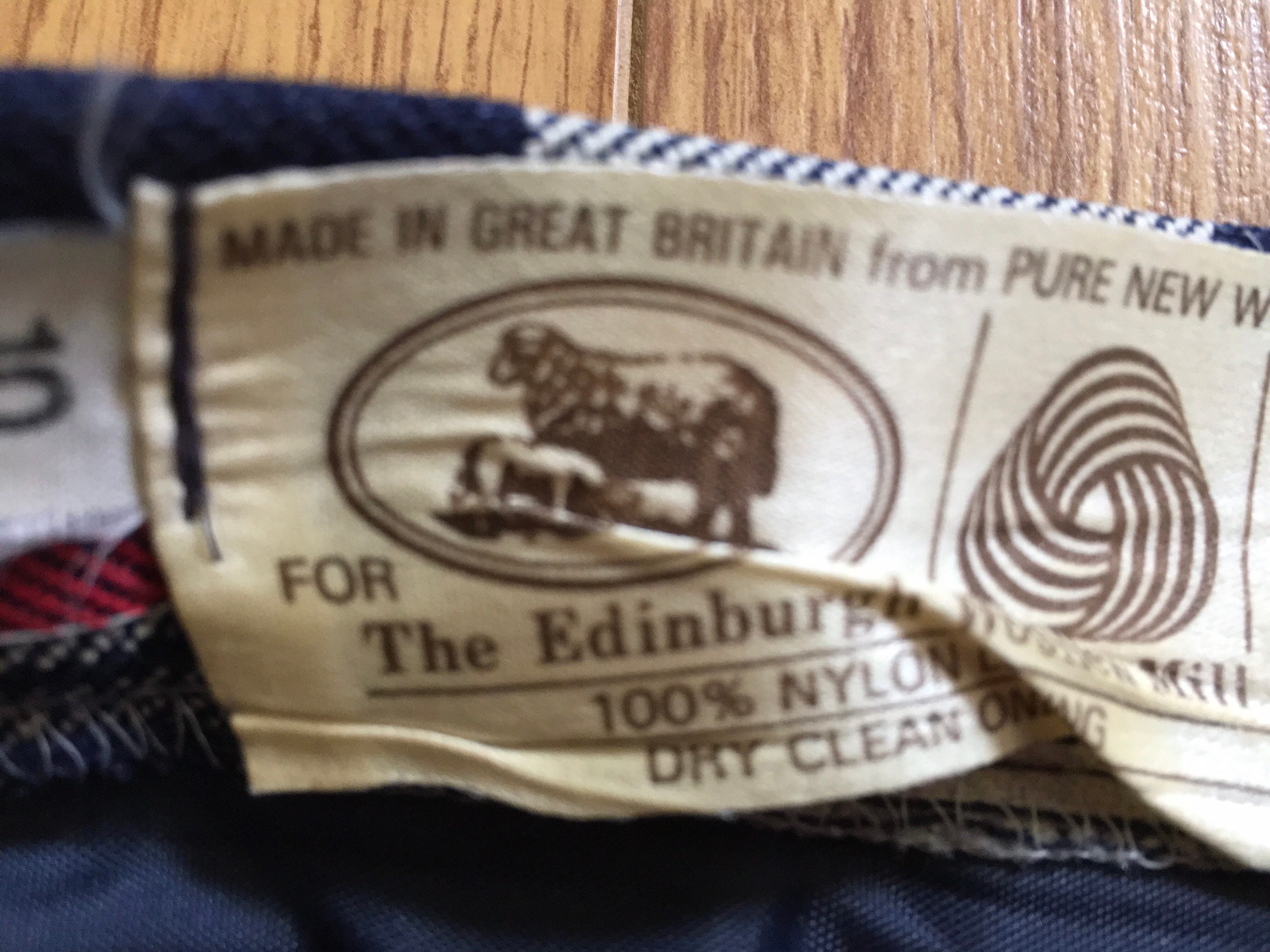 Vintage Edinburgh Woollen Mill pure wool kilt Etsy