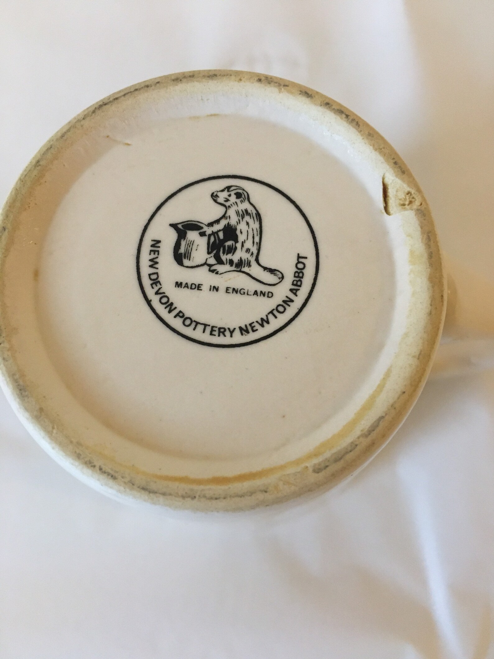 Vintage New Devon Pottery Newton Abbot floral Tarr Steps mug Etsy