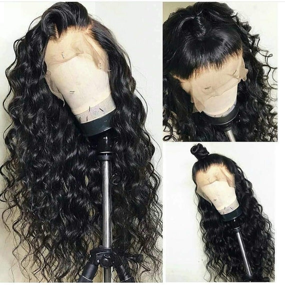 black human hair wigs with bangs