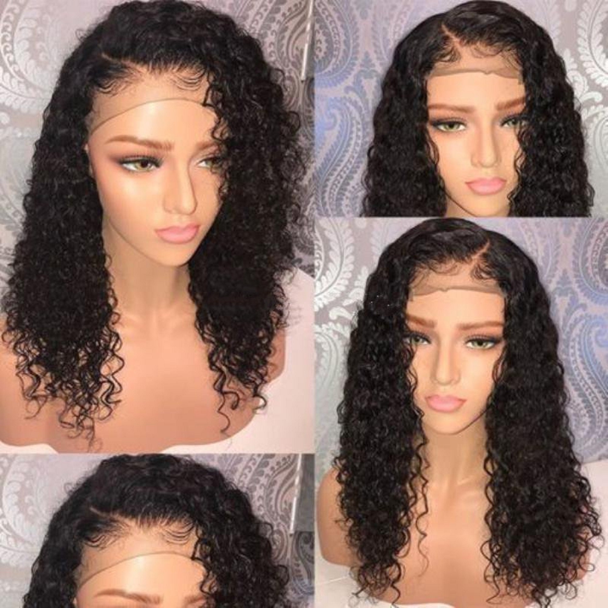 wet and wavy human hair