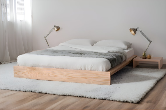 Japanese minimalist 2024 bed frame