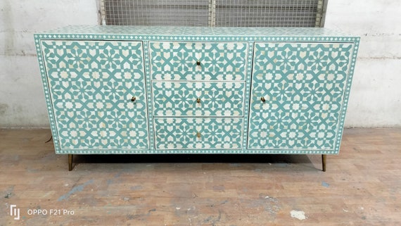 Bone Inlay Moroccan Design Sideboard Etsy Ireland