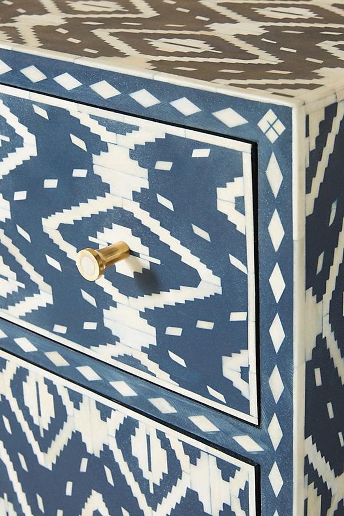 Ikat Bone Inlay Entryway Bone Inlay Entryway Table Etsy UK