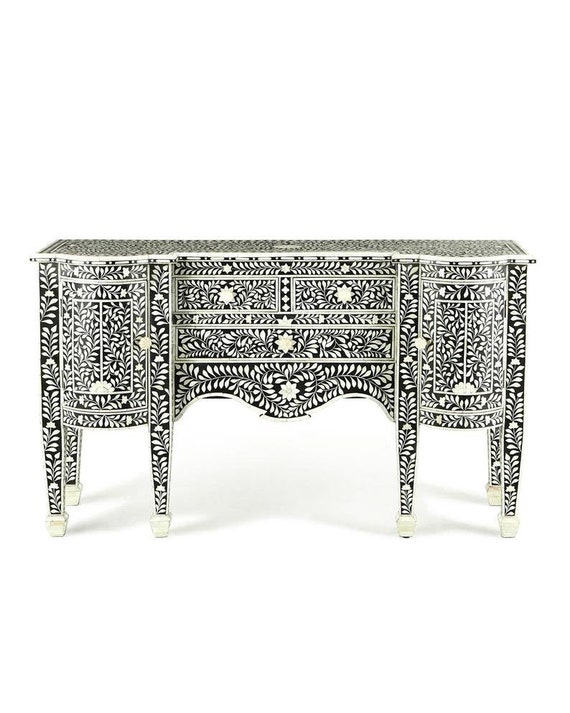 Bone inlay buffet table deals