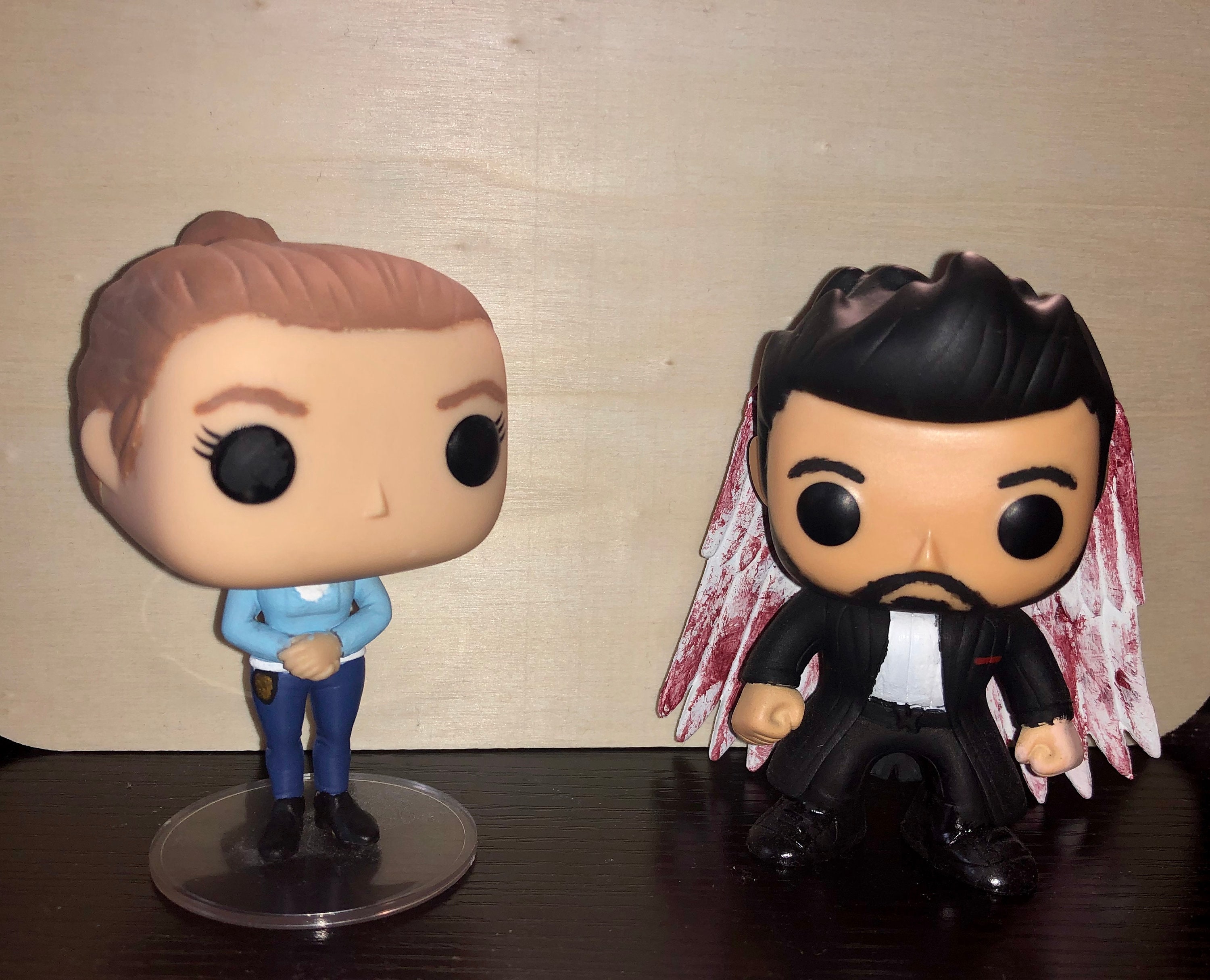 Inspired Lucifer and Chloe Custom Funko Pops just Israel