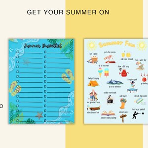 Summer Fun Bucket list, Summer Checklist, Summer fun for Kids, Summer list for activities, Teens summer list, Bucket list for Summertime