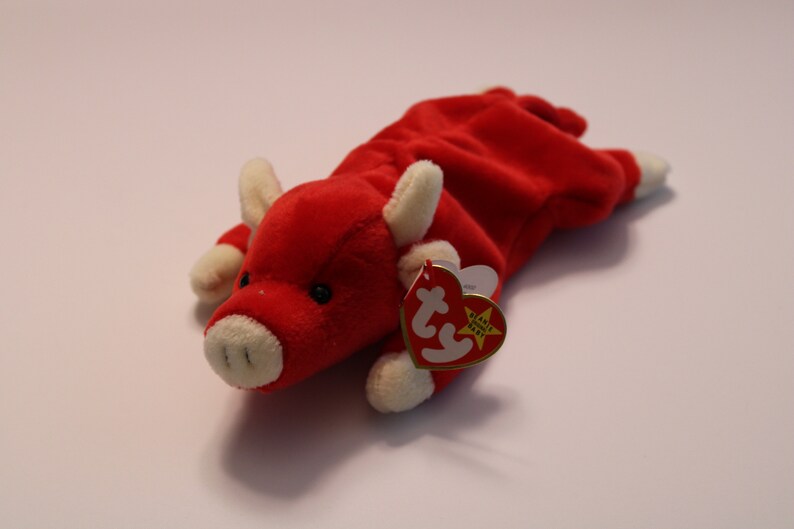 Rare Snort Tabasco Red Bull Beanie Babies - Etsy