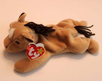 Hang Tag Details about   Ty Beanie Babies Baby Derby Horse #4008 Coarse 3rd Gen 2nd Tush Tag 