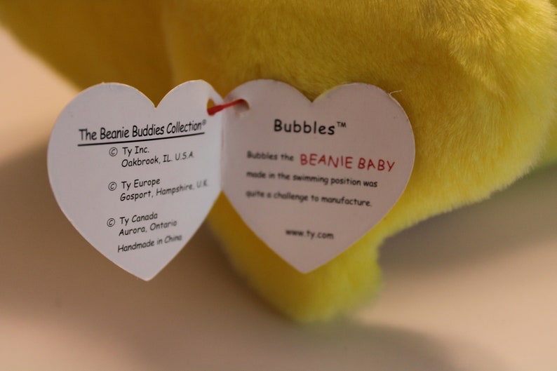 Rare Bubbles Beanie Baby and Beanie & Buddy Etsy