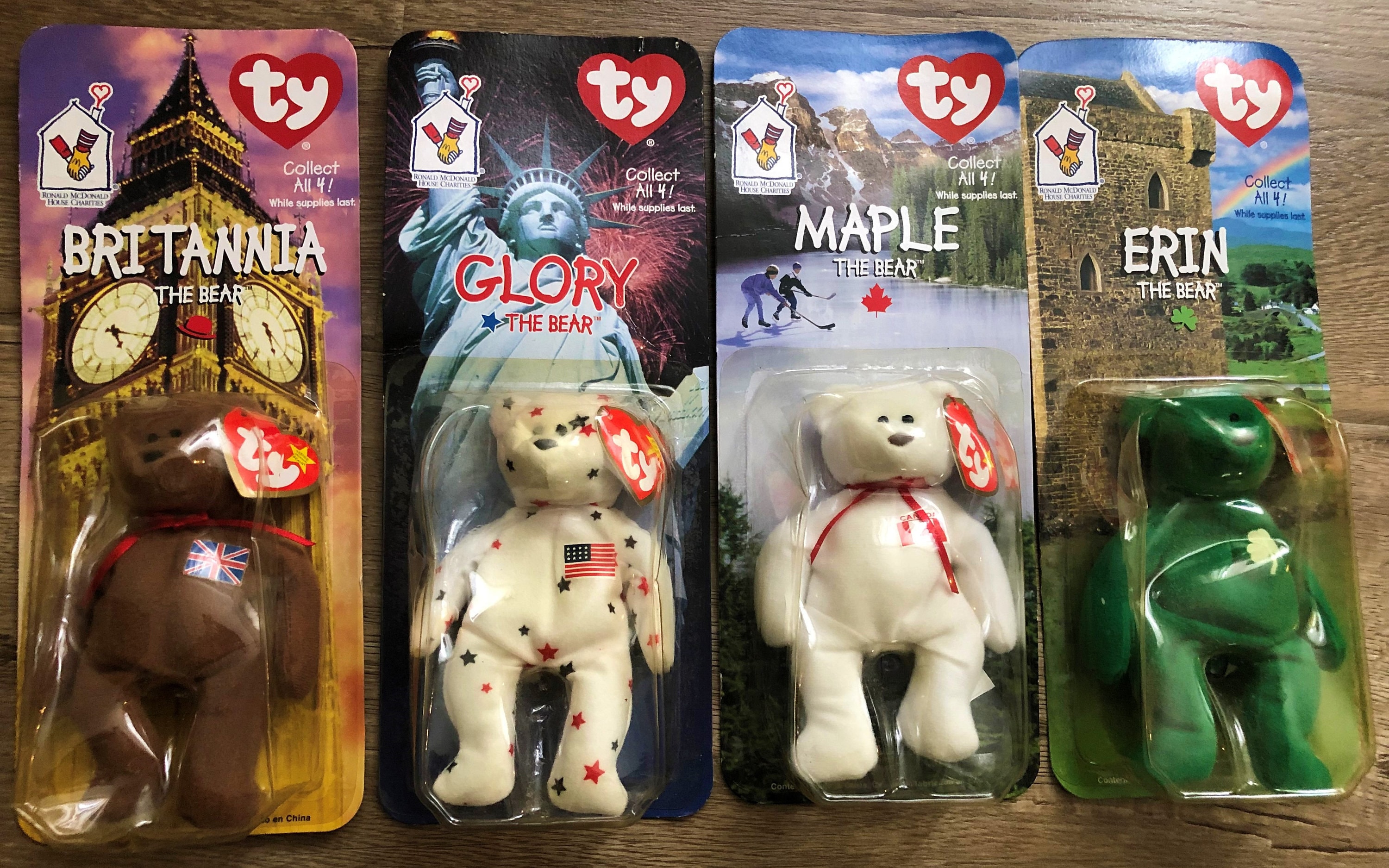 Mcdonalds beanie hotsell babies international bears