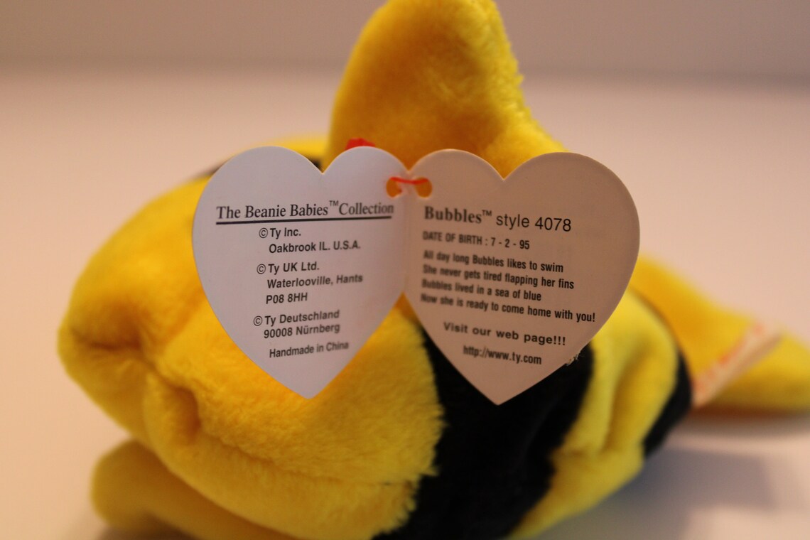 Rare Bubbles Beanie Baby and Beanie & Buddy Etsy