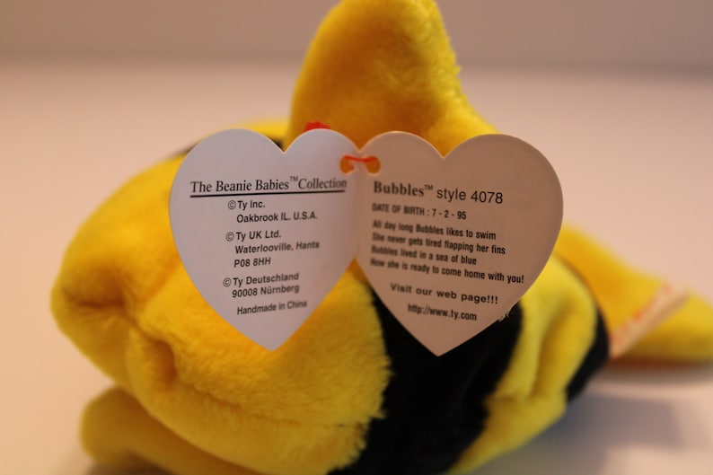 Rare Bubbles Beanie Baby and Beanie & Buddy Etsy