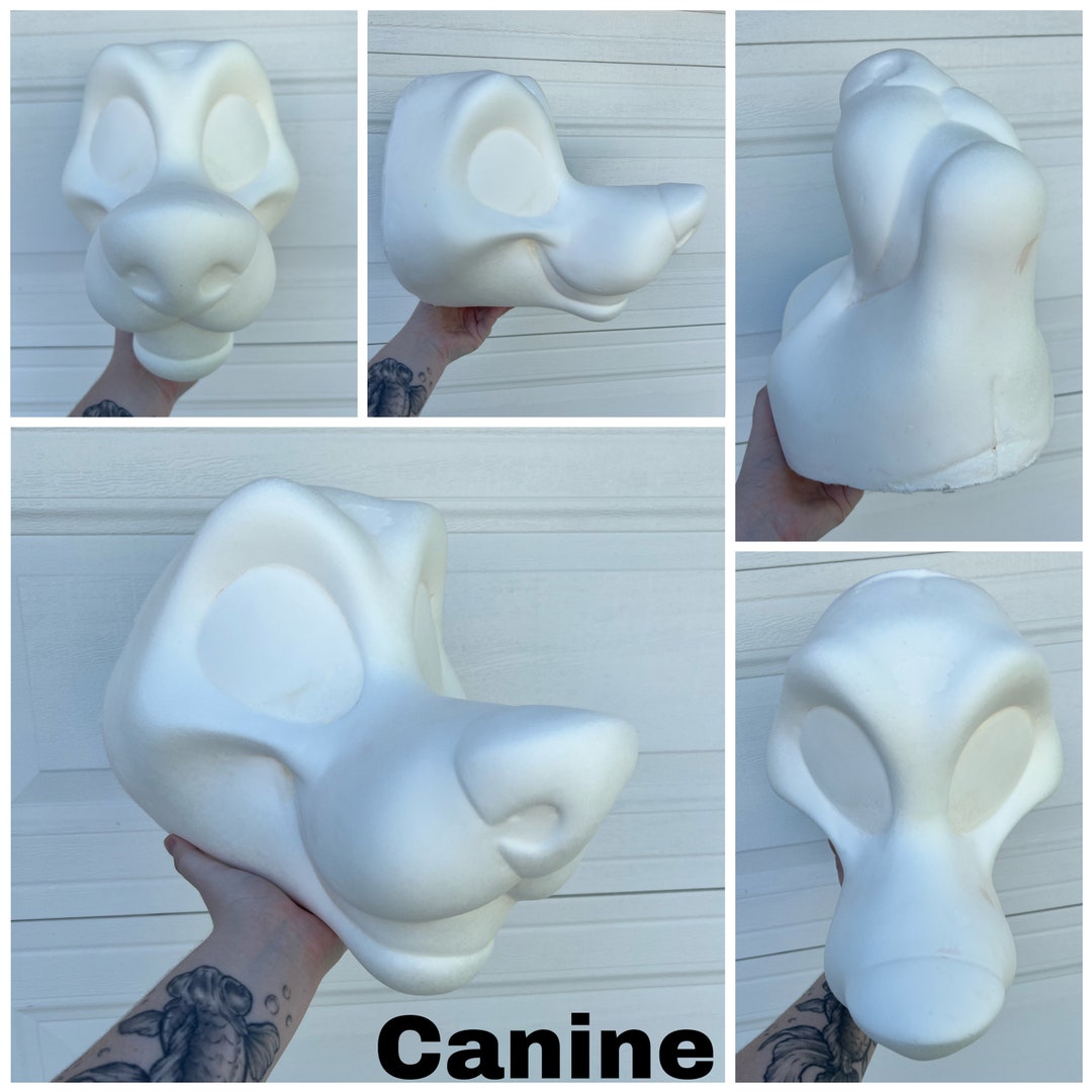 A Grade V2 Canine Foam Fursuit Head Base Etsy