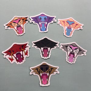 Maw Stickers: Waterproof Matte Finish