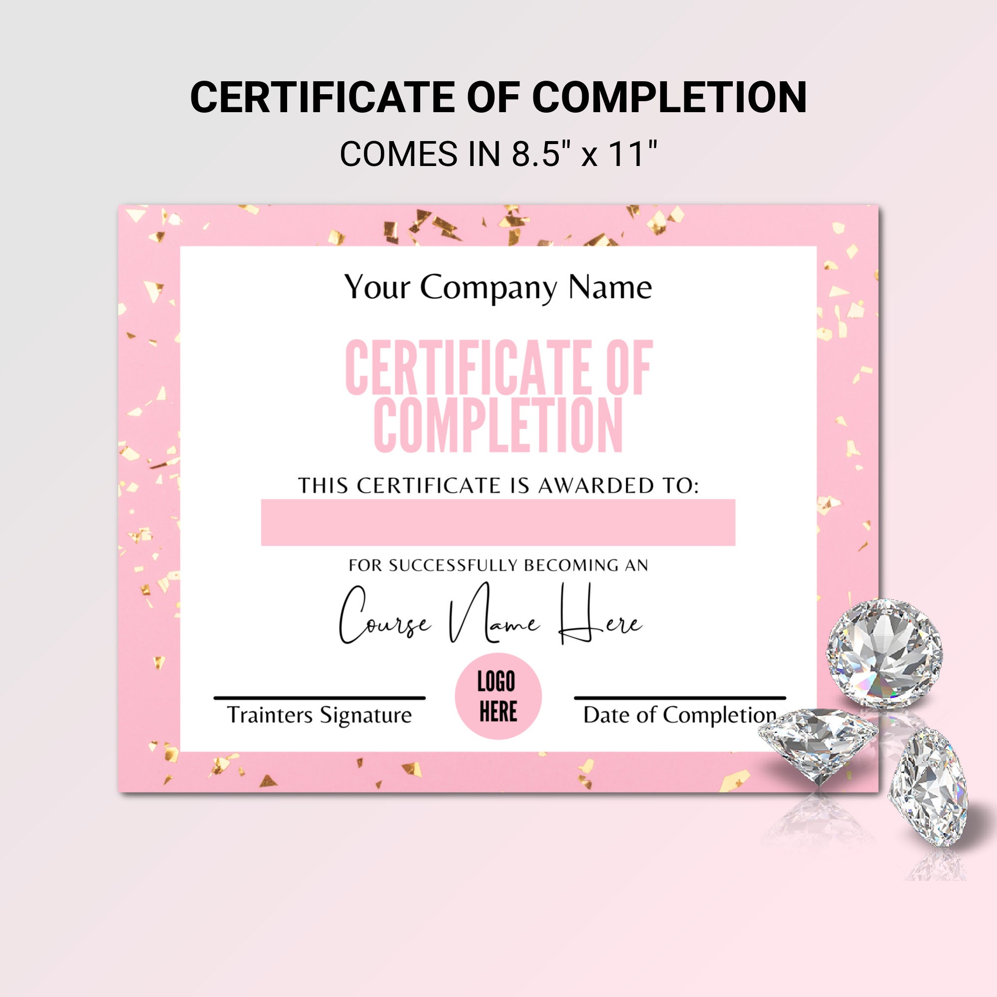 Fancy Certificate Of Completion Templates